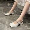 Heeled Square Toe Daily Summer 2025 Offers Ladies Shoes Comfortable and Elegant Casual Luxury Anti Slip Hot Vip Women's Sandals