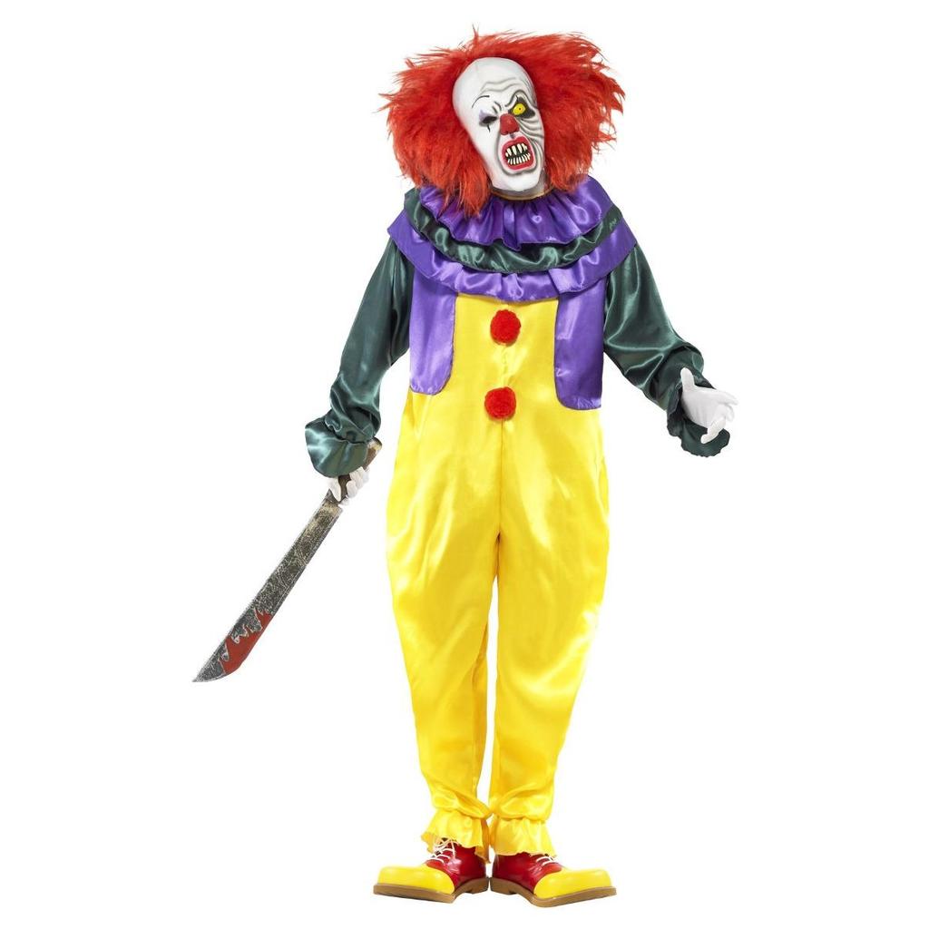 Smiffys Mens Classic Horror Clown Costume Set