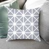 45x45cm Fashion Yellow Geometric Printing Pillowcase Sofa Hotel Office Seat Lumbar Cushion  Cover Home Decoration