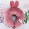 Portable Children Outdoor Travel Pillow Short Plush Flight Neck Pillow U-shaped Pillow
