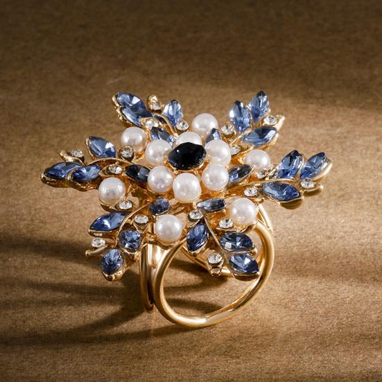 Пряжка для шарфа Кольцо для рубашки Зажим-слайдер Кольцо для шарфа Цветок Солнце Стразы Пряжка для шарфа Аксессуар для одежды для свиданий вечеринок мероприятий