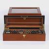 High-End Teak Grain Matte Watch Storage and Display Box