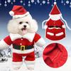 Pet Funny Clothes Xmas Clothing Warm Fleece Coat Puppy Dog Fashion Christmas Clothes Santa Claus Standing Costume New