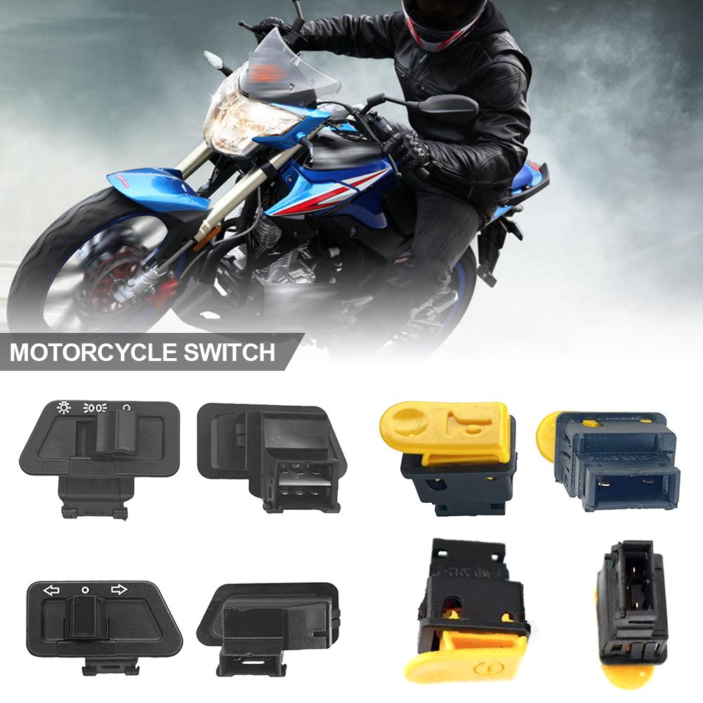 6Pcs Motorcycle Head Light Horn Dimmer Turn Starter Single Headlight Switch Button For Honda Suzuki ATV Moped Scooter