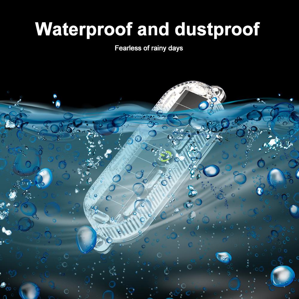 Waterproof Solar Strobe Light Car Bike Safety LED Warning Beacon 3M Adhesive