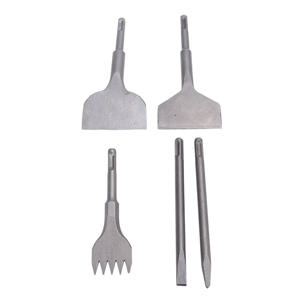 5Pcs Chisel Set Metal Mechanic for Hammer Drills Tile Removal Bits Industrial Tool