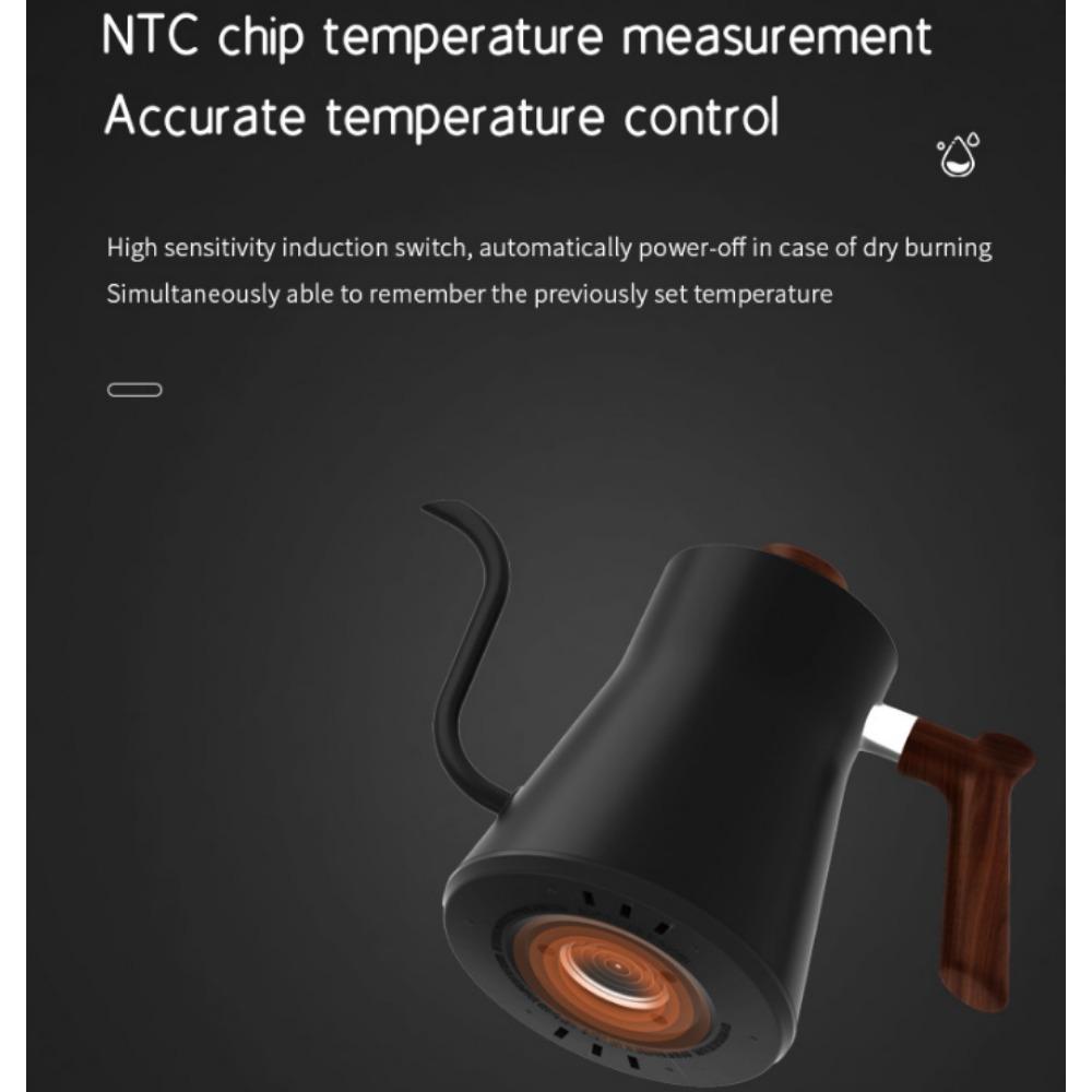 Intelligent Thermostatic Electric Kettle, Hand Brewing Kettle, Coffee Pot, Gooseneck Kettle