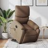 VidaXL Electric Massage Recliner Armchair Brown Fabric 3204864
