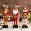 Christmas Doll Retractable Christmas Doll Santa Claus Snowman Elk Standing Doll Christmas Atmosphere Decoration Supplies