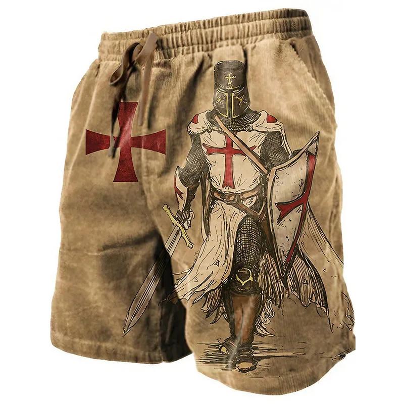 Boxing Shorts Pants 3D Print Fighting Training Retro VINTAGE Pirate Compass Map Ship Boat Knight Unisex Men Women Quick Dry Fitness Gym Sport Workout