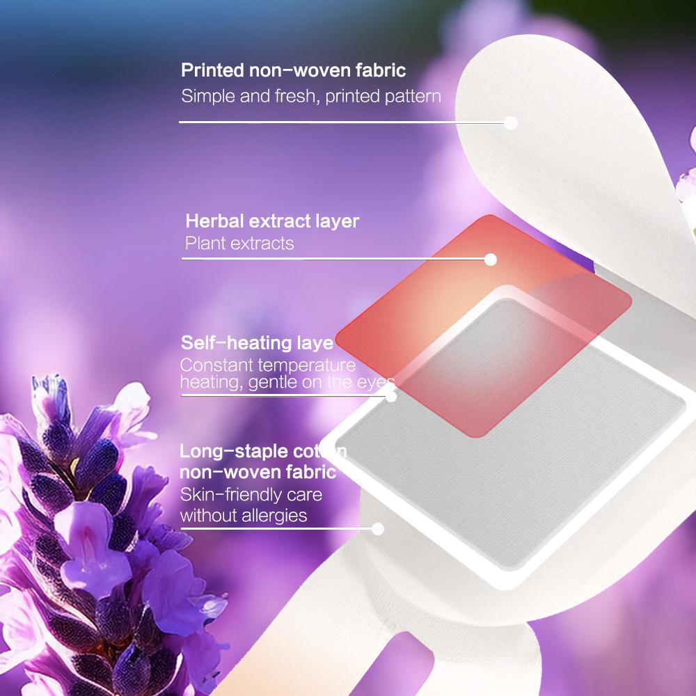 Lavender Disposable Heating Steam Eye Mask, Self-Heating Travel Nap Sleep Relaxation Eye Mask