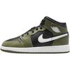 Air 1 Mid GS Medium Olive Kids Sneakers Green Black White DQ8423-092