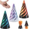 3D Printed Spiral Cone Toy Impossible Pyramid Passthrough Sculpture Pass Through Pyramid Toy Mini Vortex Thread Illusion