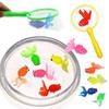 Children's 6Pcs/Set Kawaii Simulation Rubber Goldfish Baby Bath Water Play Games Toys for Kids Toddlers Bathing Shower Gifts
