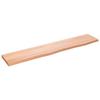 VidaXL Wall Shelf Light Brown 100x20x2cm Solid Oak Wood Treated 363677