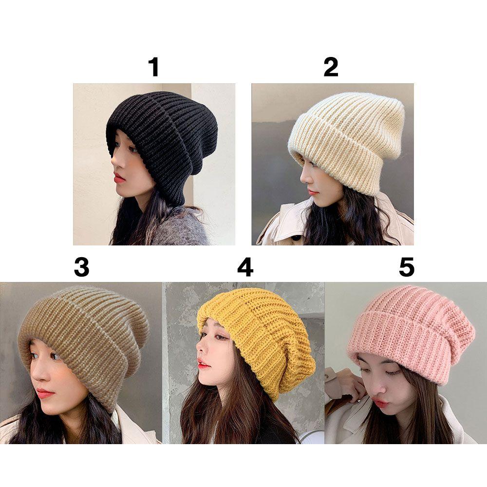 Woman/Men Knitted Beanies Multi Colors Female Beanie Caps High Quality Warmer Bonnet  Outdoor