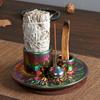 Ceramics Candle Holder Multi-purpose Incense Burner Palo Santo Stick White Sages Holder Ash Catcher Tray Meditation Yoga