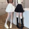 Women's High-Waist Elastic Tulip Midi Skirt, Age-Reducing, Slimming A-Line, New Fashion 2025, Puffy White Mini Skirt