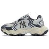 New MLB New York Yankees Anti Slip Wear Resistant Low Top Chunky Sneakers Unisex Charcoal Gray 3ASHW075N-50CGS