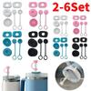 6Pcs/Set Silicone Spill Proof Stopper For Stanley Cup 1.0 2.0 40oz/30oz Tumbler Accessories Straw Cap Spill Stopper Leak Stopper