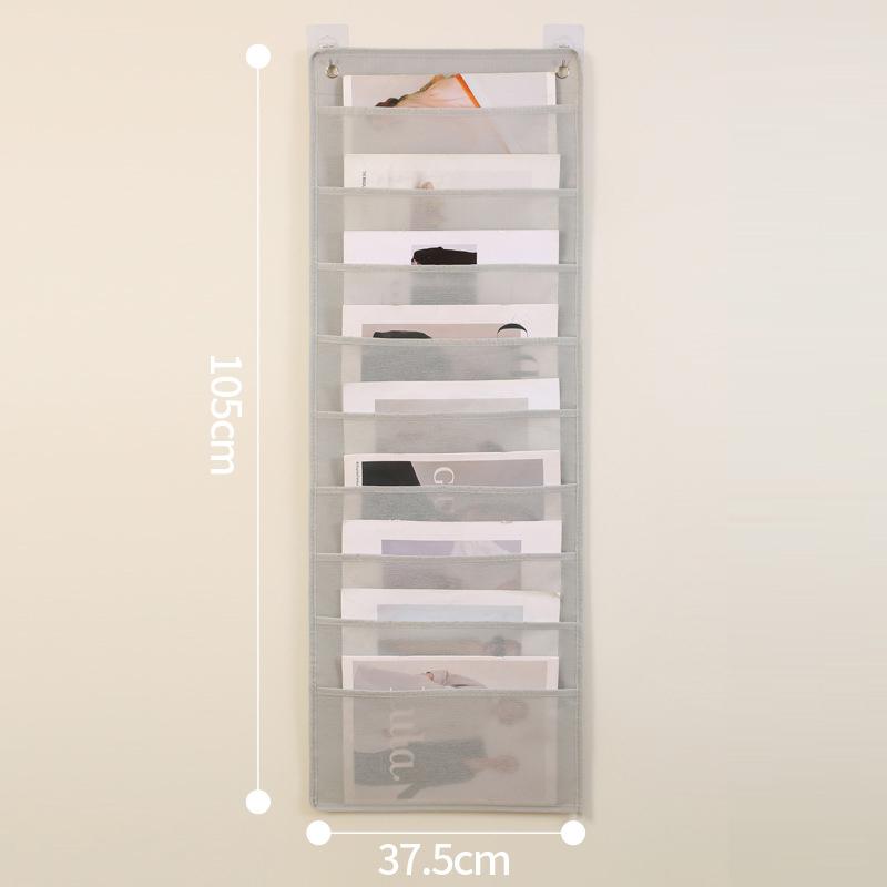 Document Hanging Storage Bag Oxford Cloth Storage Pocket Chart Hanging File Folding Holder Cascading Fabric Organizer For Office