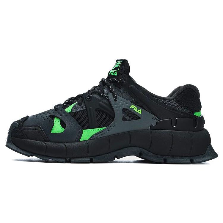 Fila Insetto Fabric Synthetic Leather TPU Sports Comfort Low-Top Lifestyle Casual Shoes Women Sneaker Black Green F12W321103FBD