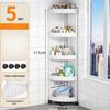 Triangular Floor-Standing Multi-Layer Storage Rack for Bathroom and Living Room