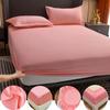 Cotton Fitted Sheet with Elastic Bands Non Slip Adjustable Mattress Covers for Single Double Bedspread Bed Cover 140/160/200cm No Pillowcase