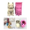 Unique Silicone Mould 3D Flower  Molds Cute Dog Shaped Pen Holder Moulds for  Succulent  and Pen Holder