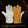1 Pair Safety Leather  Work Gloves Soft  Leather Welder Gloves  Driving  Farm Garden Welding