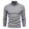 Winter Men's Turtleneck Sweaters Cotton Slim Knitted Pullovers Men Solid Color Casual Sweaters Male Autumn Knitwear