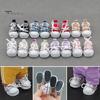 1 Pair Doll Shoes Mini Lace-Up Canvas Sneakers for 17cm Dolls Fingerboard Mini Finger Shoes Toy Accessory Realistic Design Creative Gift