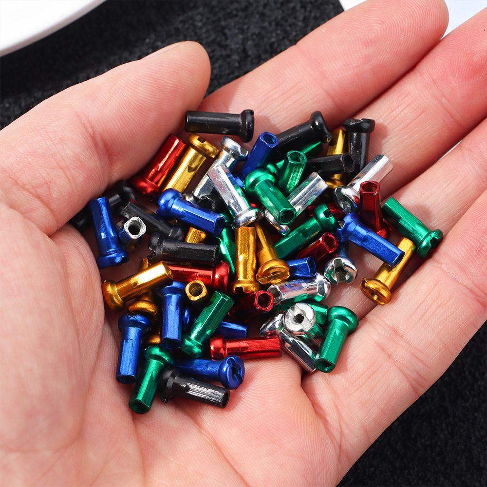 Bike Alloy Anodized Multicolor Bicycle Wheel Accessories Wheel Spoke Nipples Cycling Spokes Nipples
