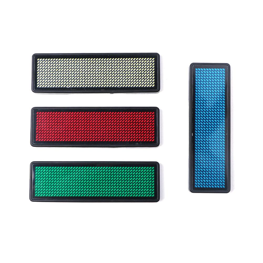 Mini LED Digital Programmable Rechargeable Scrolling Name Message Tag Sign