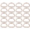20Pcs D Rings 4x38x23mm Strong Structure Widely Used Elegant Appearance DIY Crafts for Bags Wallets