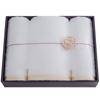 Imabari Towel Gift 1 Bath Towel 2 Face Towels White Made In Japan Sara-la "en-en-"