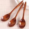 High Quality Wooden Spoon Utensil Tool Rice Soup Teaspoon Dessert Spoon Coffee Stirring Ice Cream