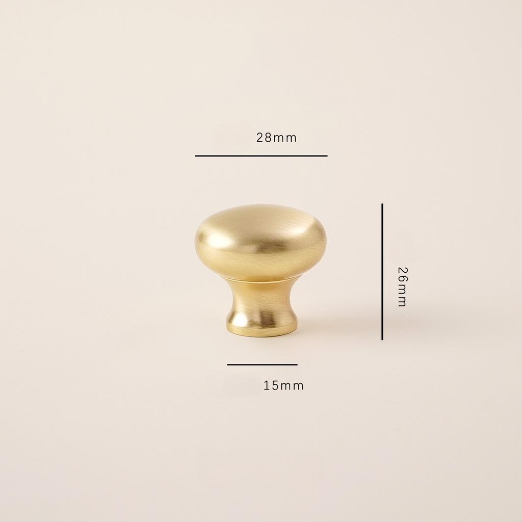 French Style, Single Hole, Small Handle, Round, Drawer, Modern Simplicity, Light Luxury, Wardrobe Drawer Cabinet, Gold Handle