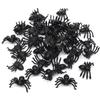 50pcs Halloween Spiders Decorations Small Black Plastic Spiders Haunted House Spider Decoration Simulation Tricky Toy