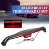 12V 28LED Car Universal Red High-position Third Brake Light Tail Light With Stop Lamp Warning Car Red Light Fog Light
