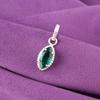 Green Emerald Stone 925 Sterling Silver Birthday Gift Wedding Pendant Jewelry PP-59-9