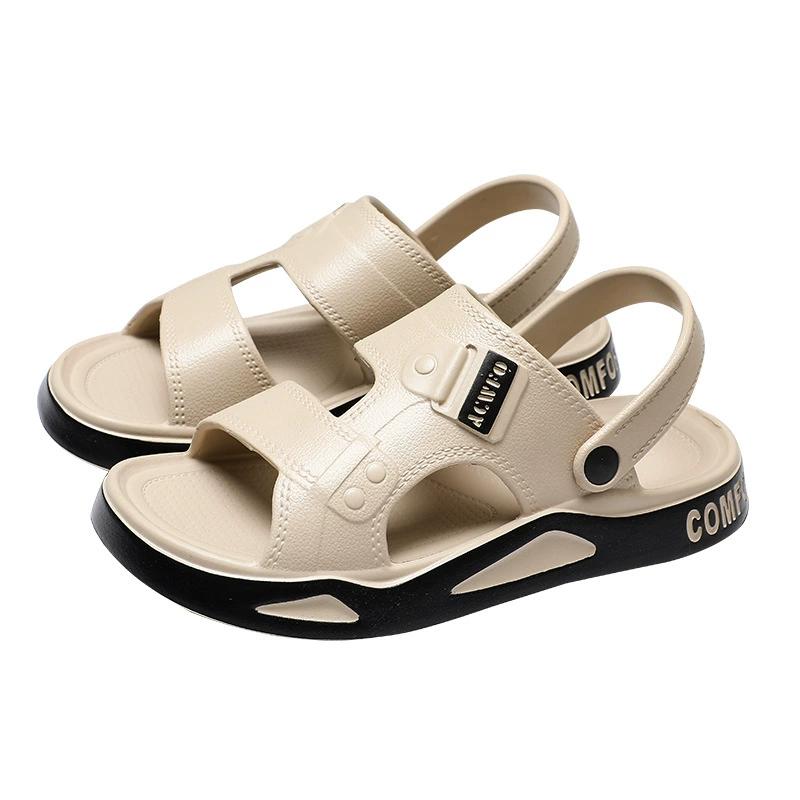 Men's Slippers Summer Sandals Light Adult Thick-soled Beach Shoes Non-slip Open-toe Sandals for Outdoor