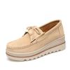 Fashion New Large Size Women Turned Plush Thick Sole Casual Bean Shoes Light and Comfortable Non-slip Wear-resistant Casual Shoes