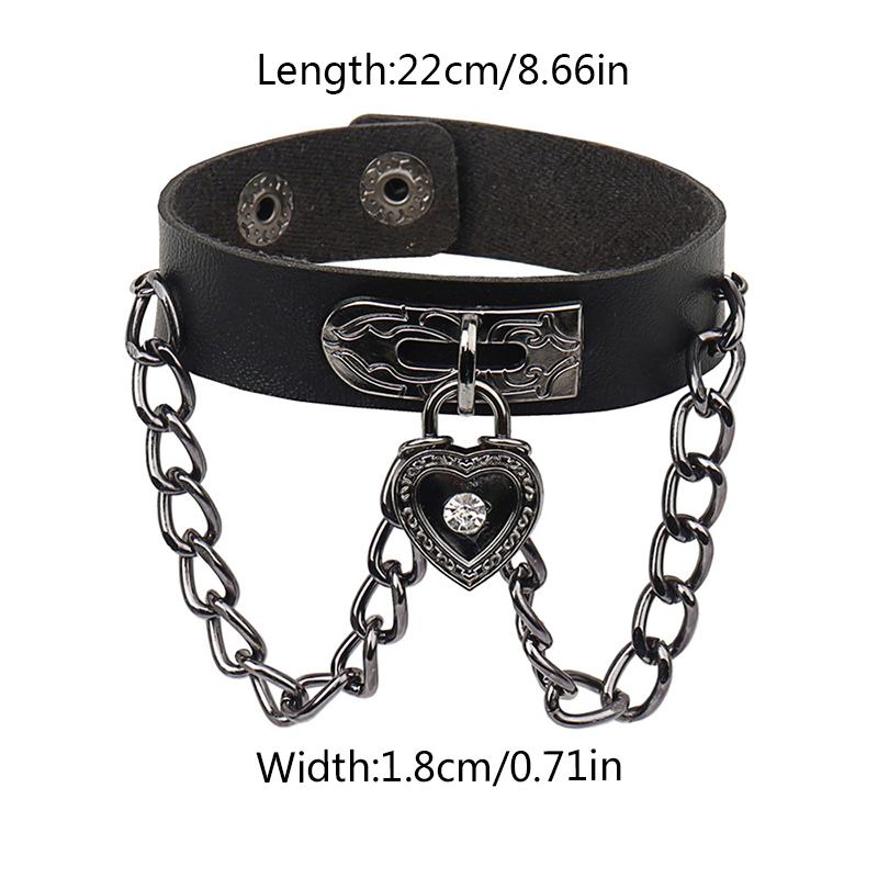 Women/Men Men Women Leather Wristband Men Women Gift Punk Style Leather Bracelet Cosplay Jewelry