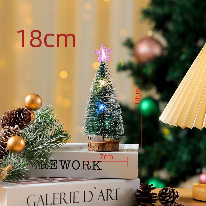 New Illuminated White Cedar Christmas Tree PVC Christmas Tree Table Christmas Tree Ornament Gift