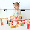 Wooden Educational Ball Track Slide & Stacking Blocks for Kids