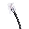 4P4C Standard 2 Female To 1 Male Telephone Line Cords Line Extension Cable Splitter Cord