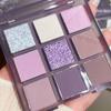 9 Colors Purple Smokey Eye Shadow Palette Highly Pigmented Eyeshadow Matte & Shimmer Makeup Palette Long Lasting Waterproof for Stunning Eye Looks