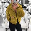 Women's Autumn and Winter Hooded Long Sleeve Plus Size Plush Jacket
