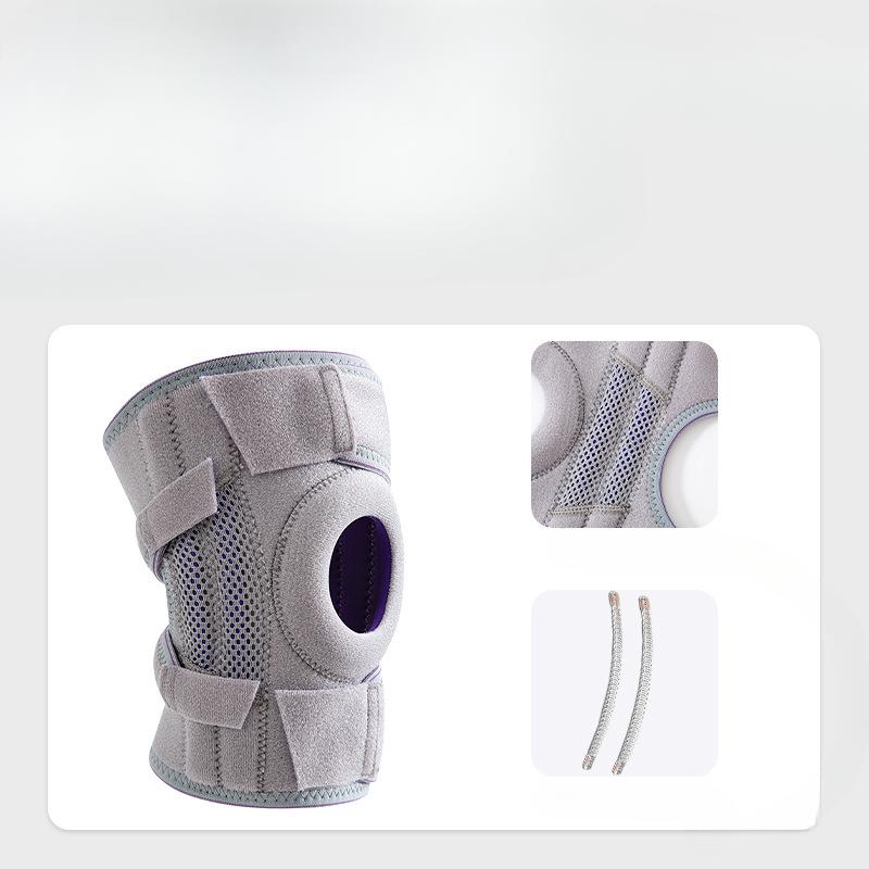 Single Spring Support Breathable Basketball Knee Riding Outdoor Mountaineering Running Pressure Meniscus Exercise Knee Pads